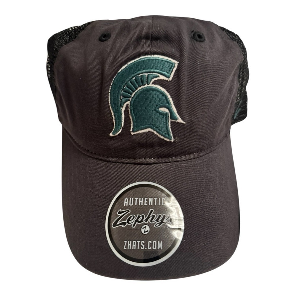 Michigan State Spartans NCAA Zephyr Black Adjustable Snapback Trucker Hat